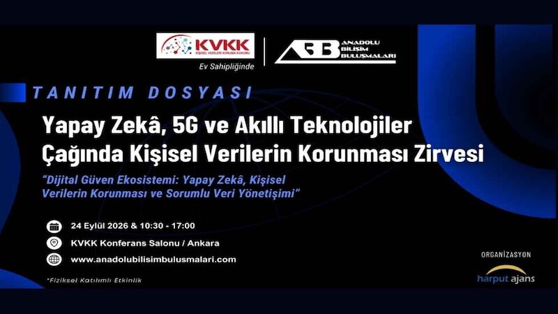 Yapay Zeka ve 5G Çağında Kişisel Verilerin Korunması Zirvesi İçin Geri Sayım